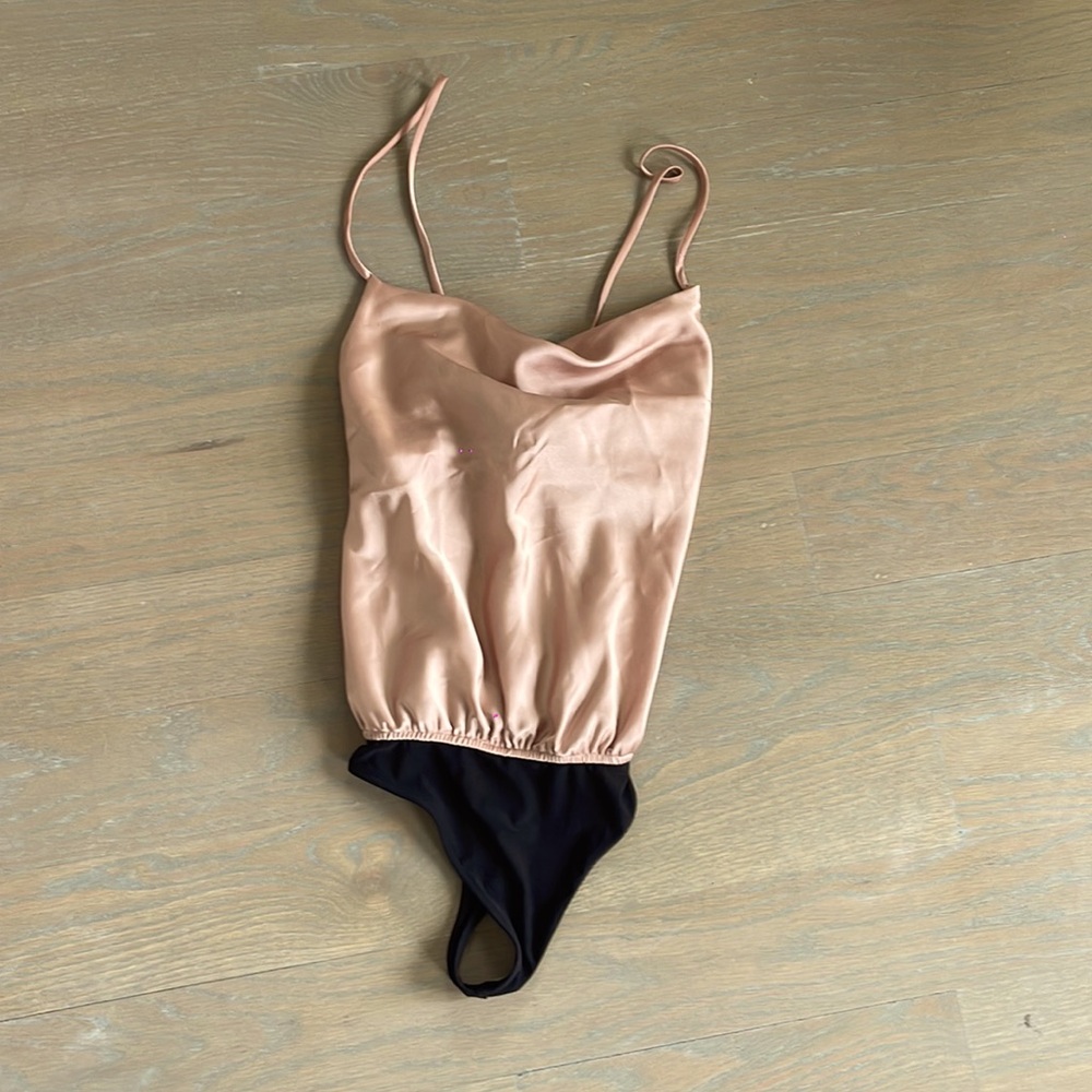 Show Me Your Mumu drape neck camisole bodysuit